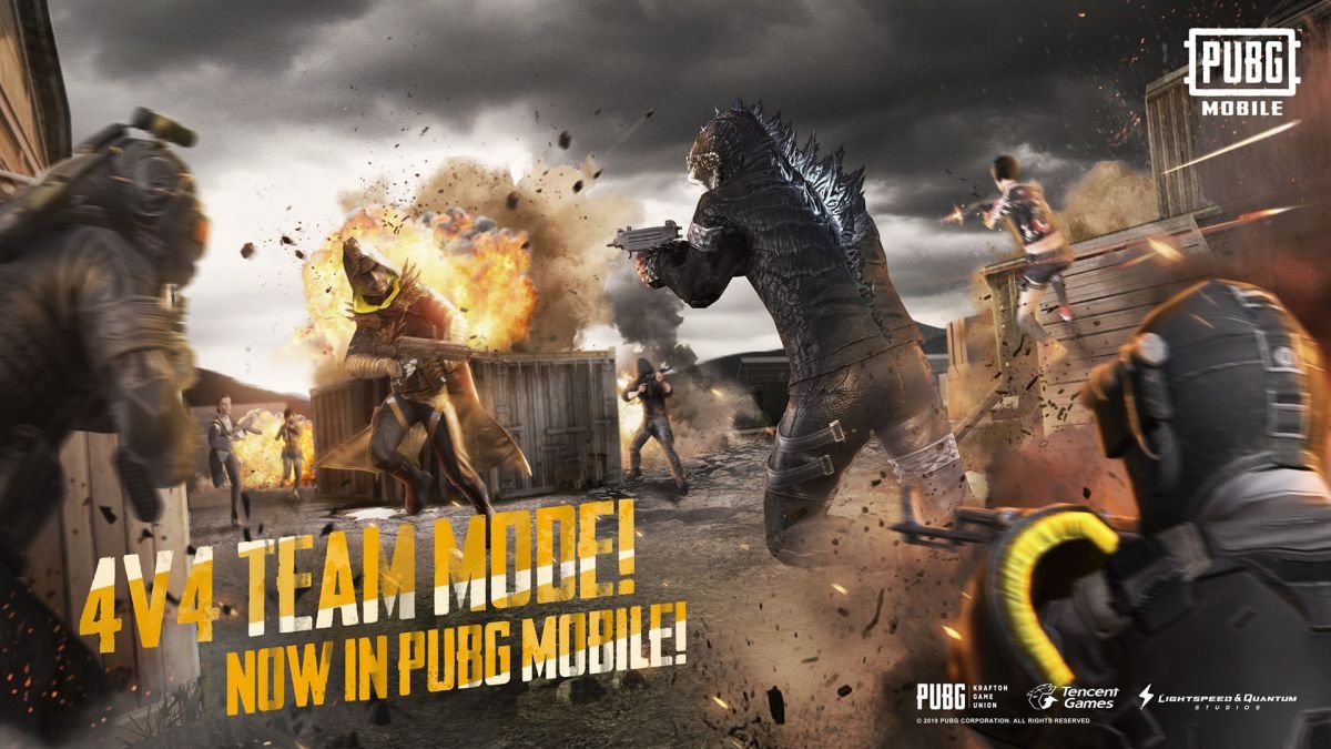 L'aggiornamento PUBG Mobile 0.13.0 diventa online con Team Deathmatch e Godzilla Theme