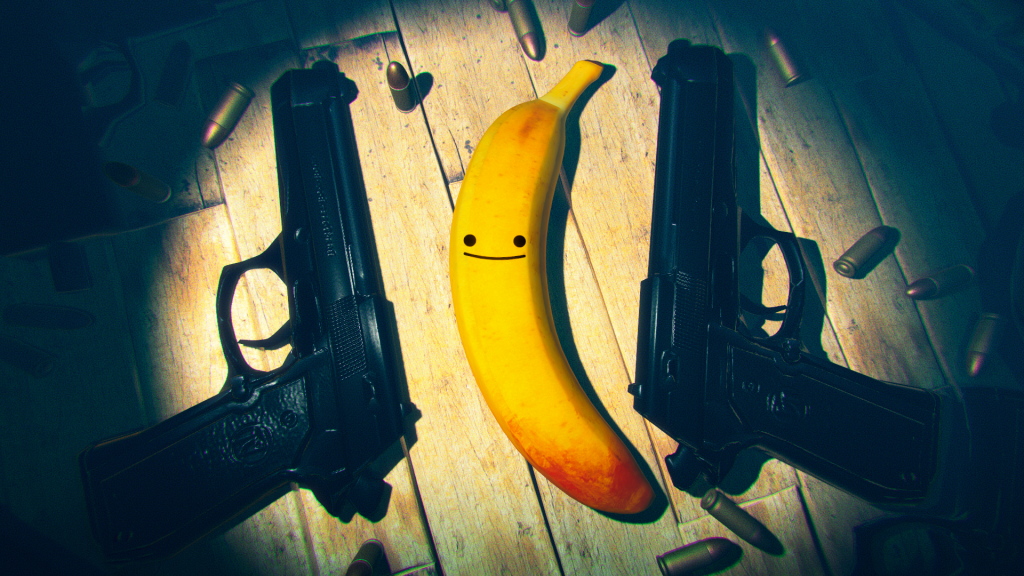 Il mio amico Pedro combina eleganza, colpo e banane.