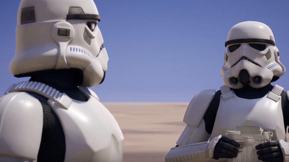 ครอสโอเวอร์ของ Star Wars จะเห็นสกิน Stormtrooper ที่เพิ่มเข้ามาใน Fortnite