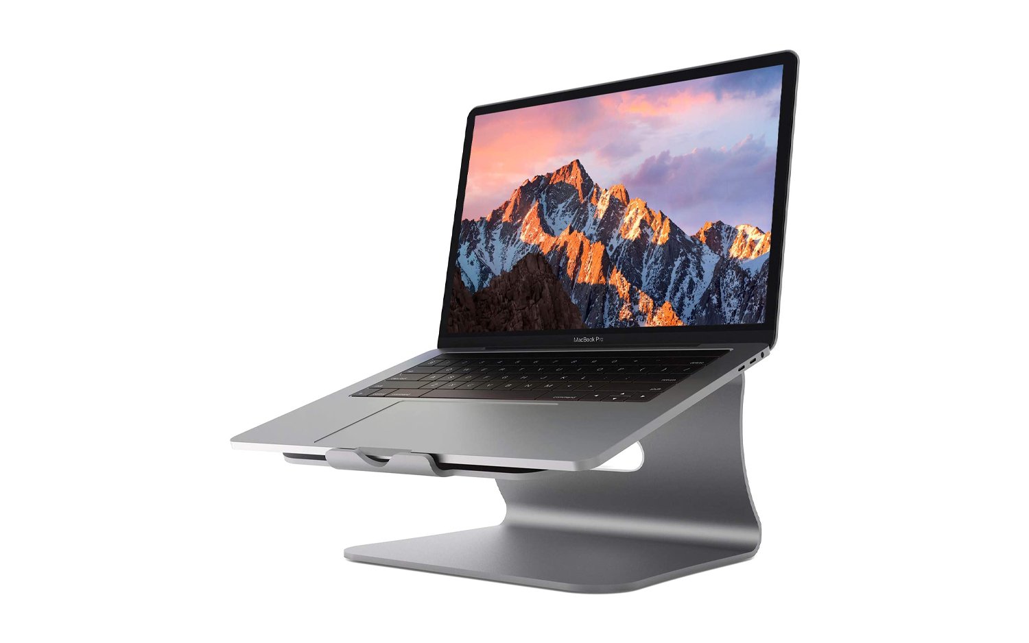 best back to school accessories for macbook: bestand aluminum cooling stand on white background.