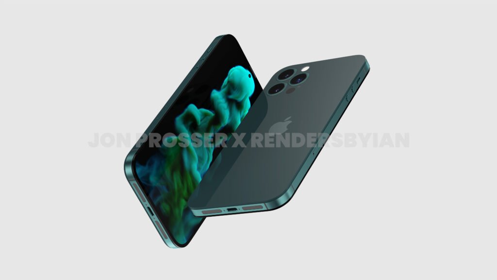 An unofficial render showing the possible design of the iPhone 14 Pro Max