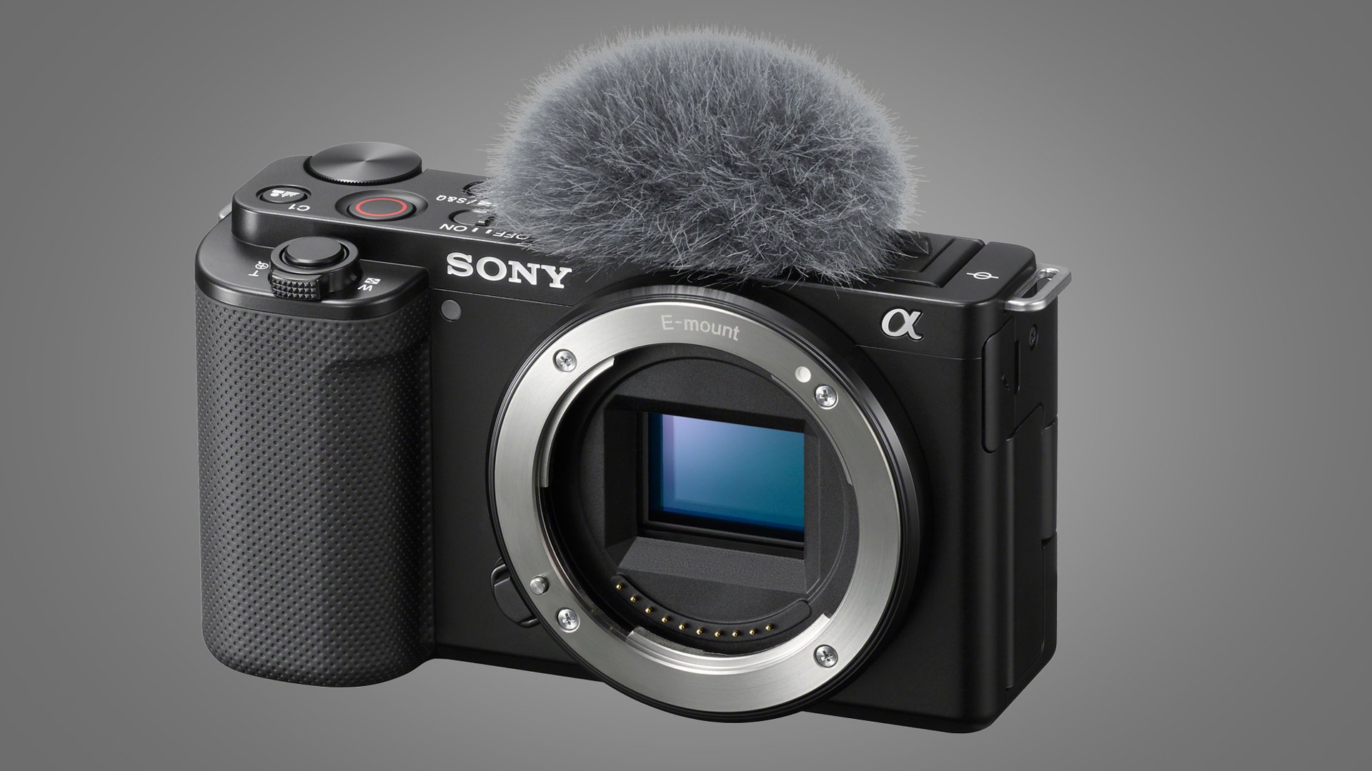 The Sony ZV-E10 vlogging camera without lens