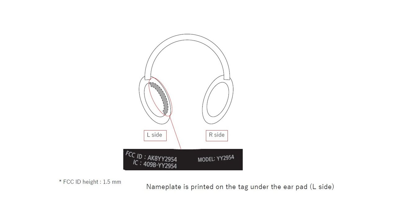 patentowa ilustracja pary słuchawek
