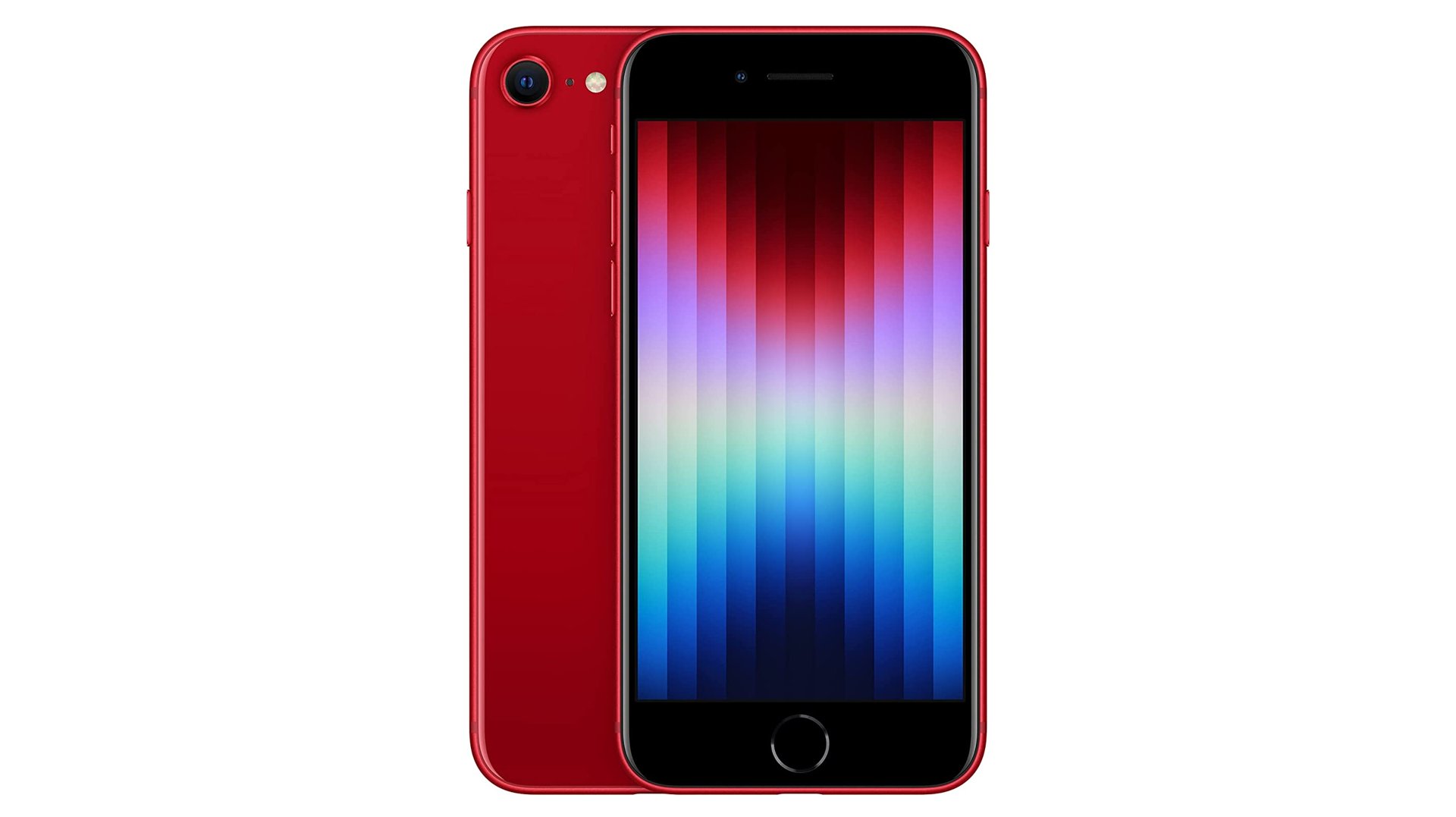 Ein iPhone SE (2022) in Rot