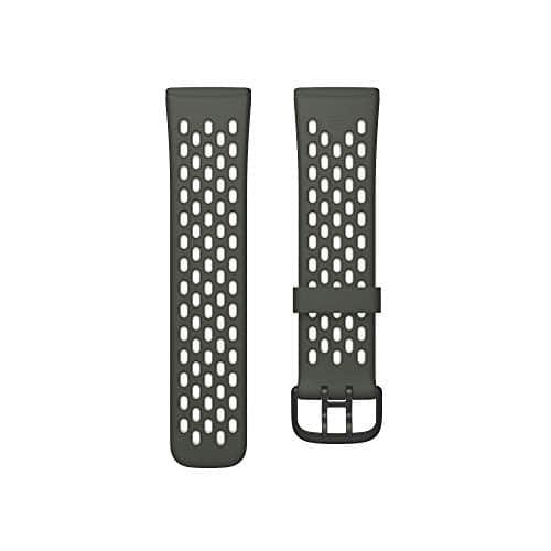Comprar Fitbit Versa 3/Sense Watch Strap, Unisex-Adult, Verde Intenso/Blanco Marfil, Large