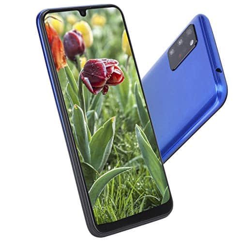 NOTE20 + Smartphone Desbloqueado, 6.26In HD Waterdrop Screen, Android 5.1 Unlocked Cell Phone, 1GB + 8GB, Dual Card Dual Standby Smartphone, WiFi + BT + FM + GPS(Azul)