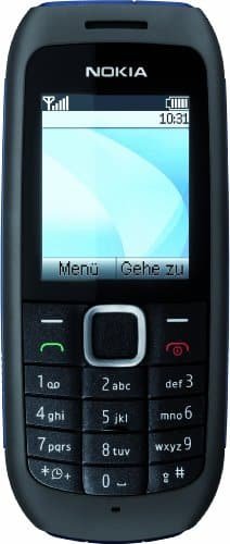 Nokia 1616 - Teléfono móvil (radio FM, pantalla a color, flashlight, versión UE), color negro