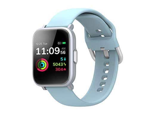 Relojes Inteligentes, DR.VIVA CS201 Relojes Inteligentes Azul Hombre Mujer a Prueba de Agua IP68 Actividad Física Registra de Oxígeno Sanguíneo Presión Arterial Frecuencia Cardíaca para Android iOS