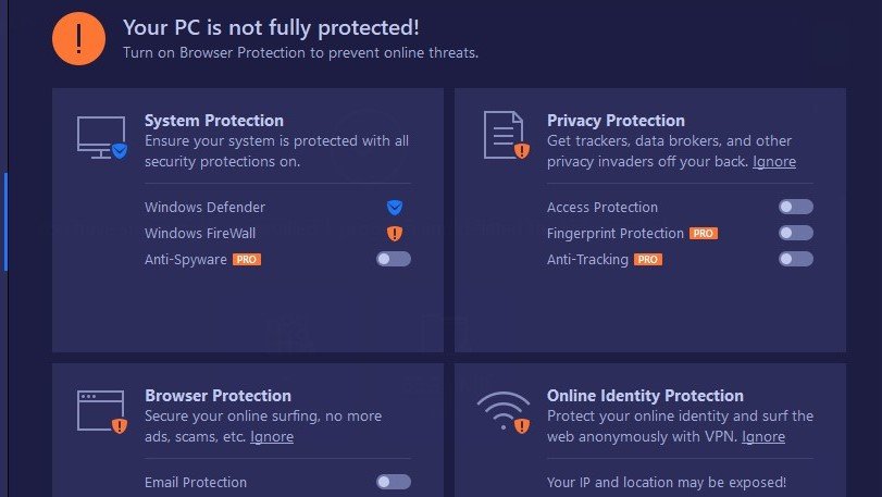 protezione del browser