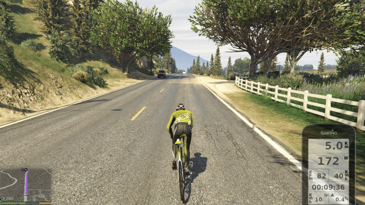 Теперь в GTA 5 можно крутить педали на настоящем умном велосипеде