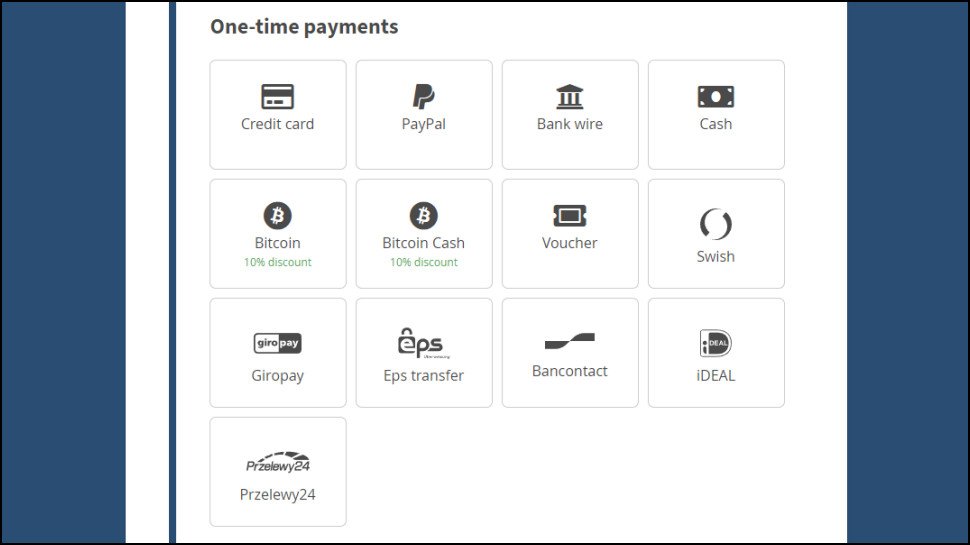 Mullvad payment options