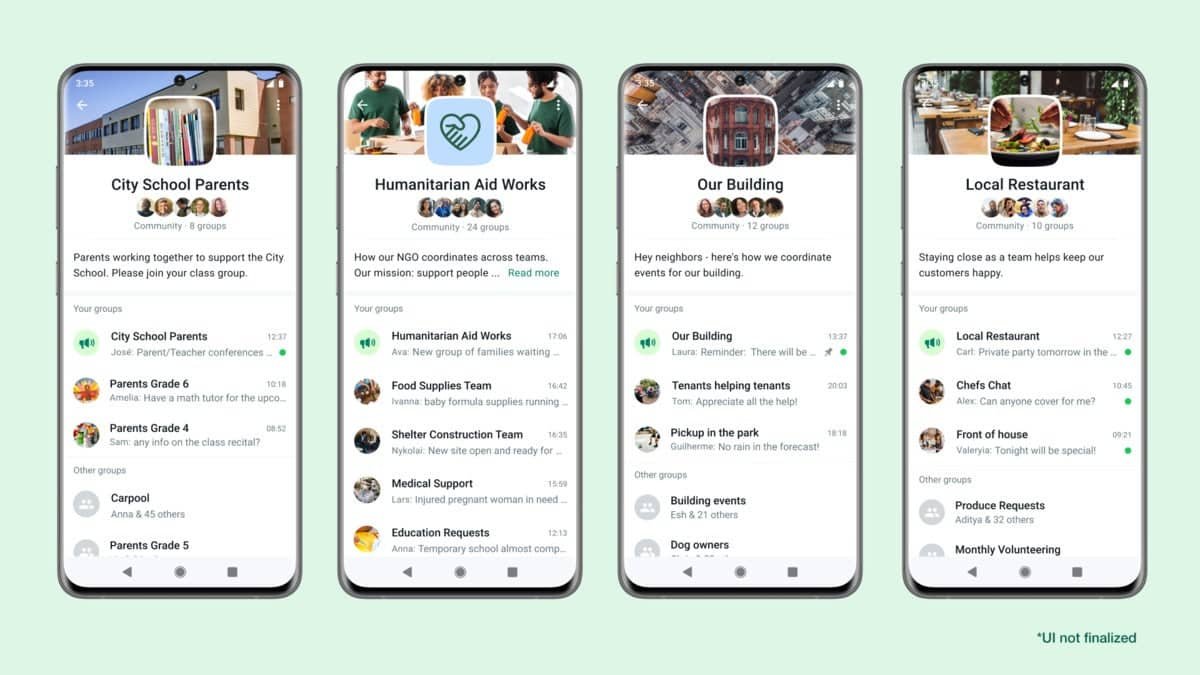 WhatsApp Communities объединяет несколько командных чатов в одном месте