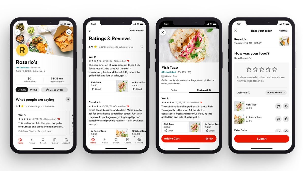 Tell the world your thoughts on food with DoorDash's revamped review system