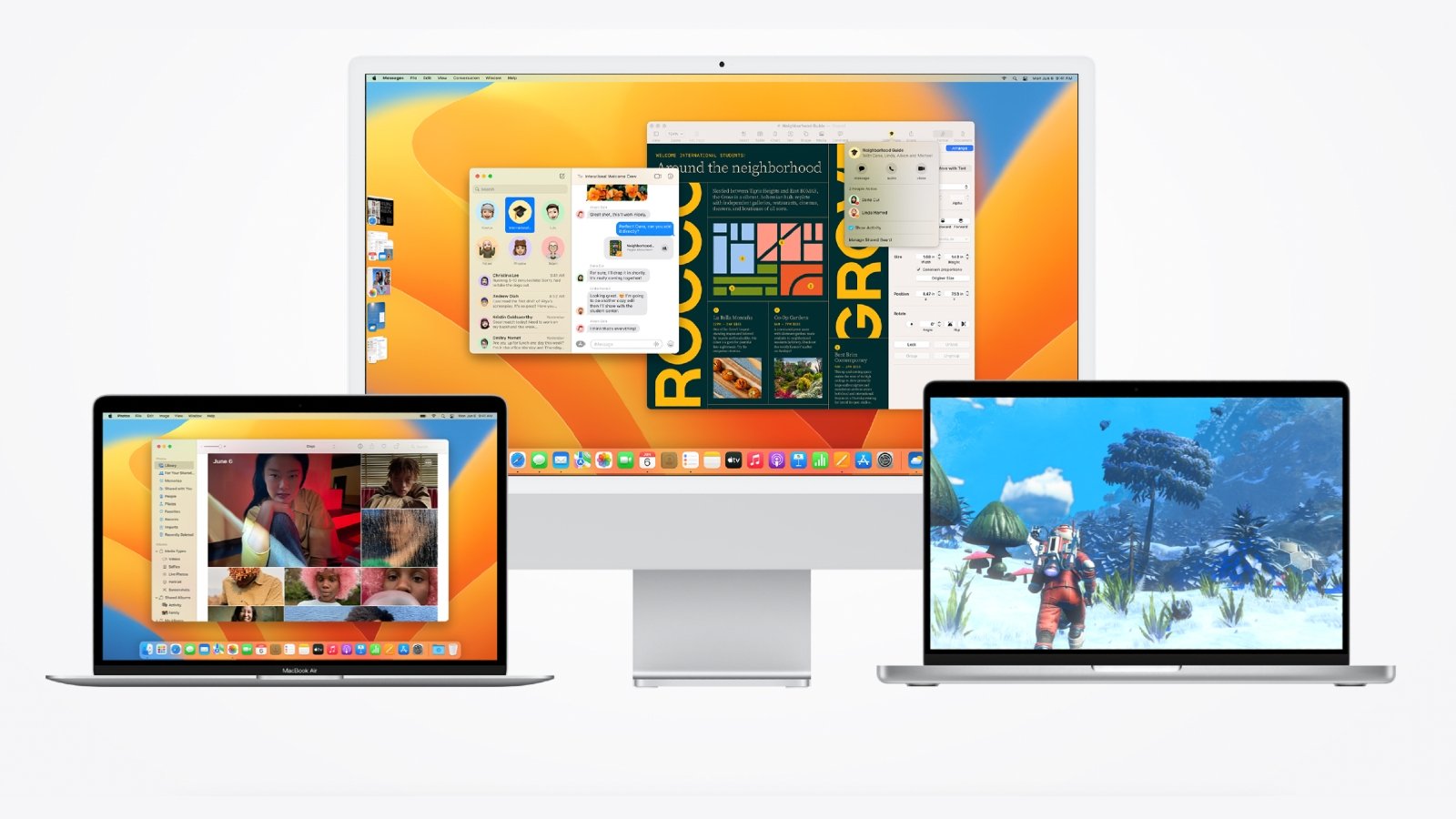 macOS Ventura di MacBook dan Mac