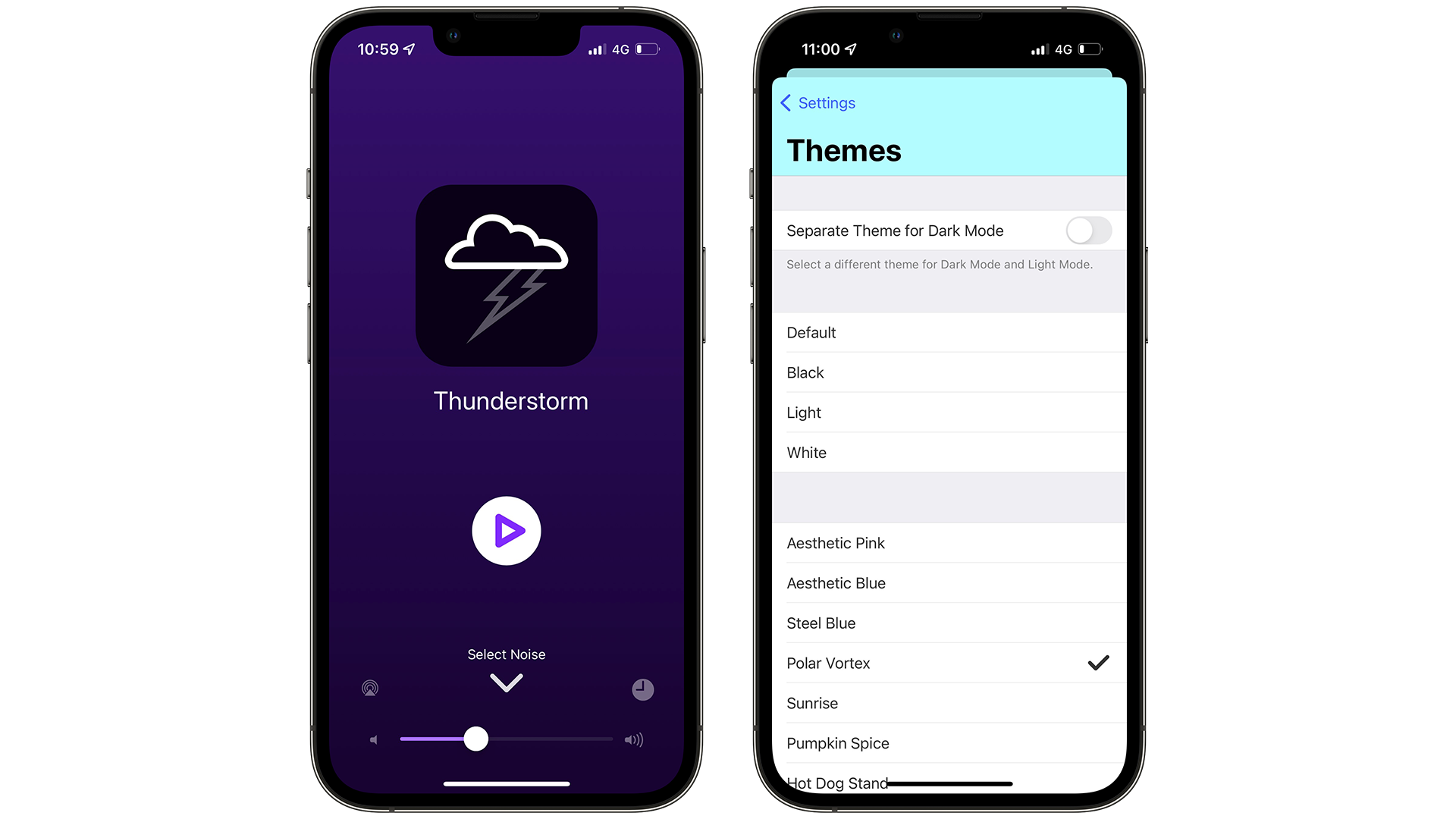Dark Noise - decoration themes and thunderstorms
