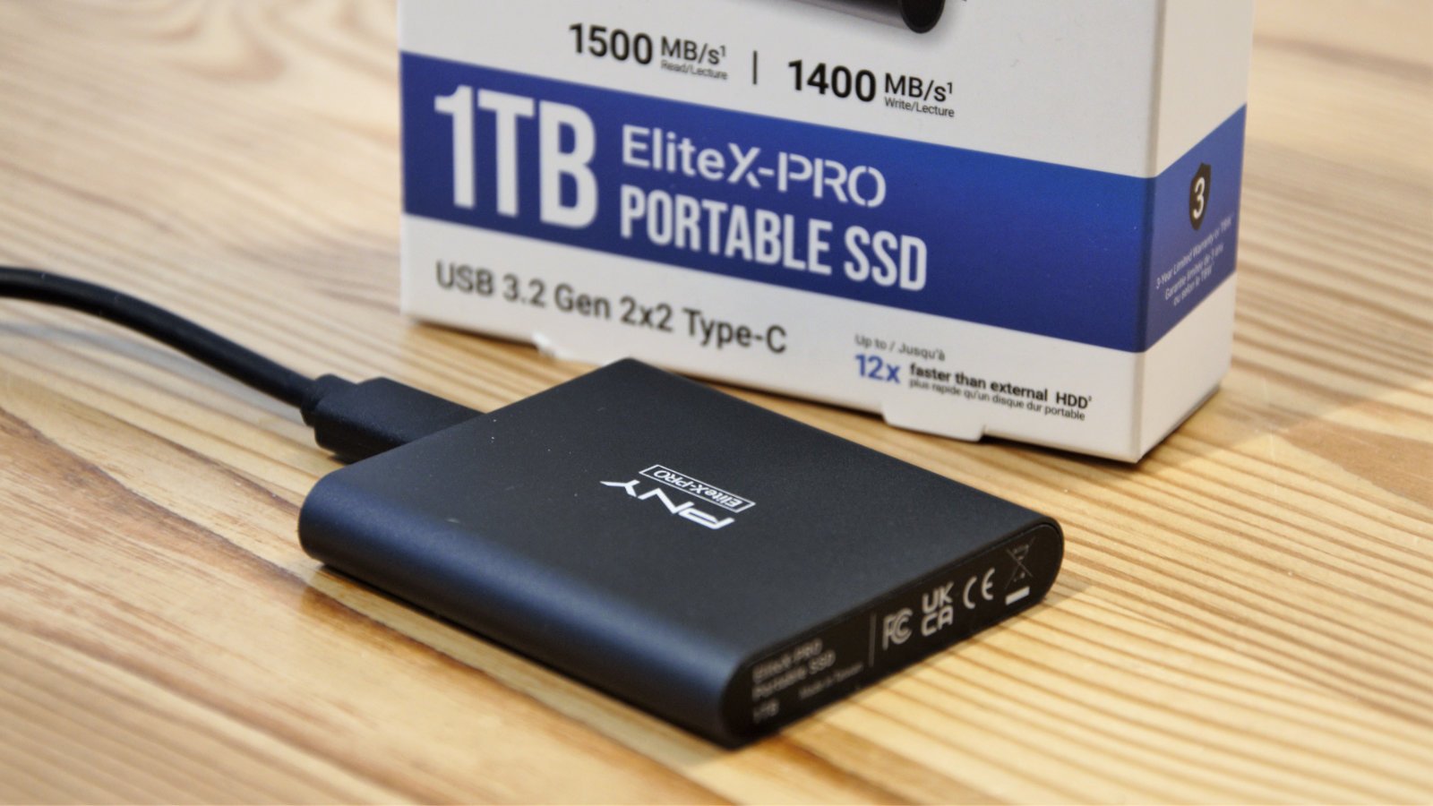 PNY EliteX-PRO 1TB bärbar Solid State Drive
