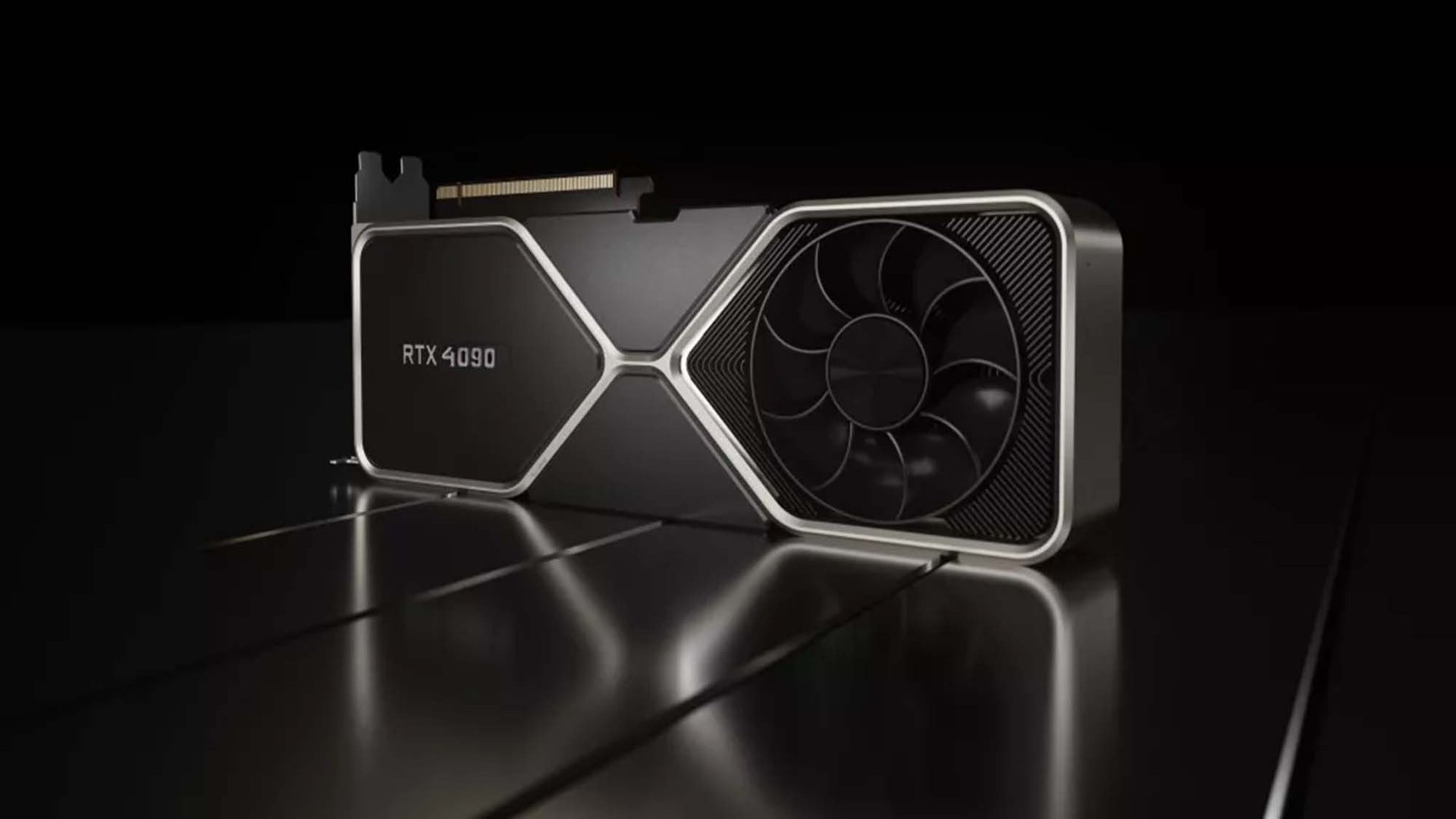 An imaginary RTX 4090 on a black background