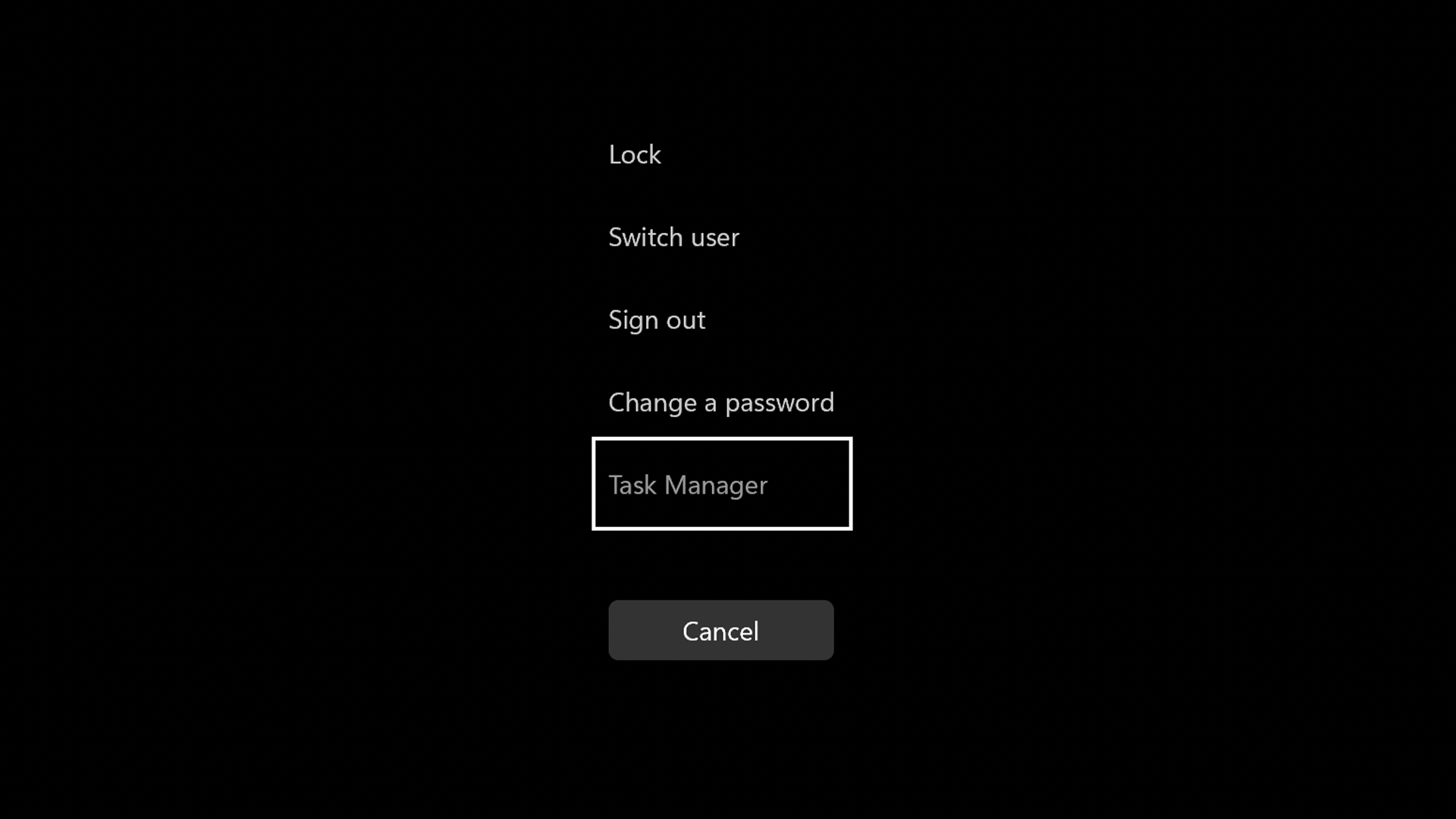 Windows 11-menyn för Task Manager