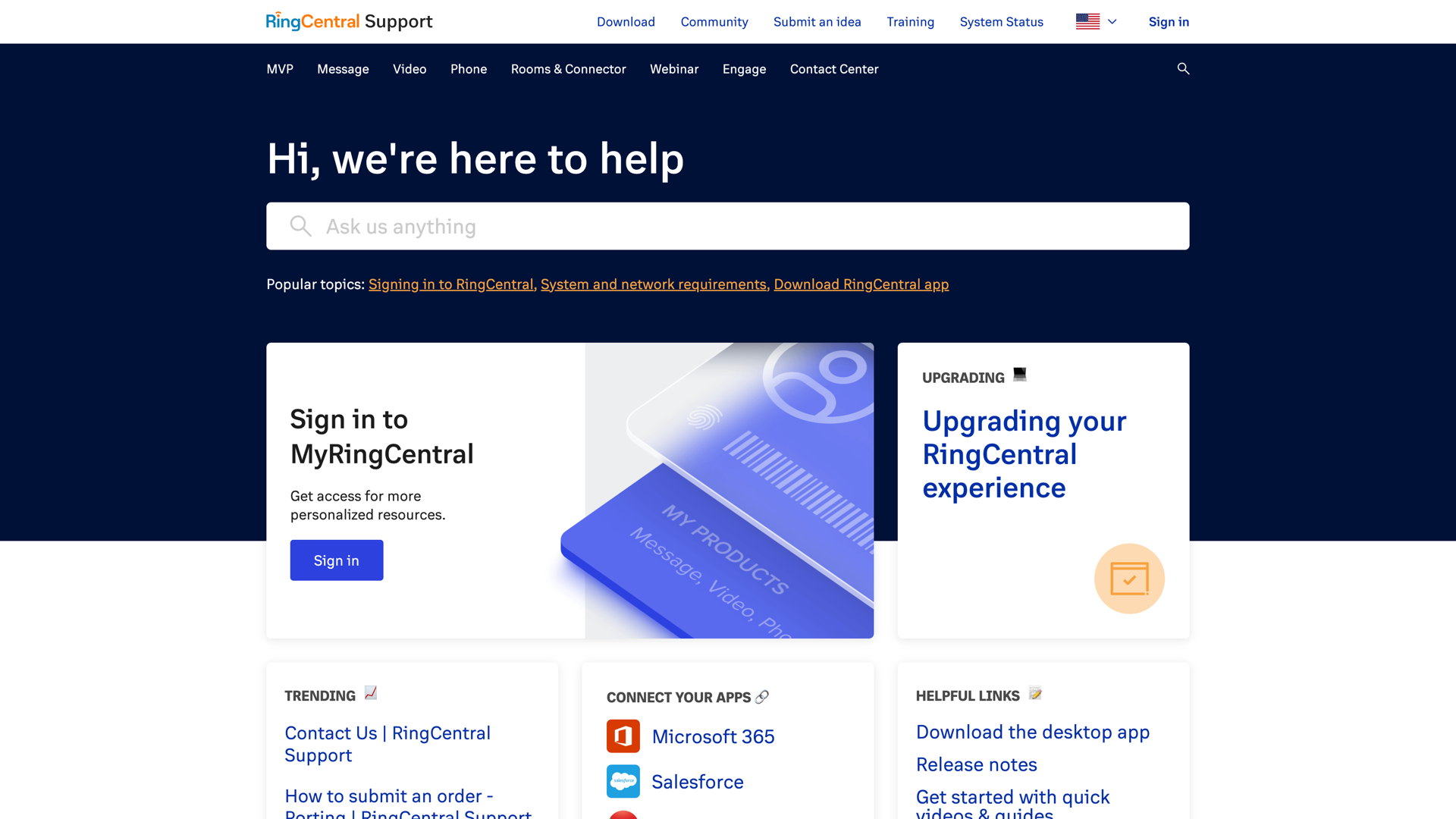 RingCentral Support October 2022