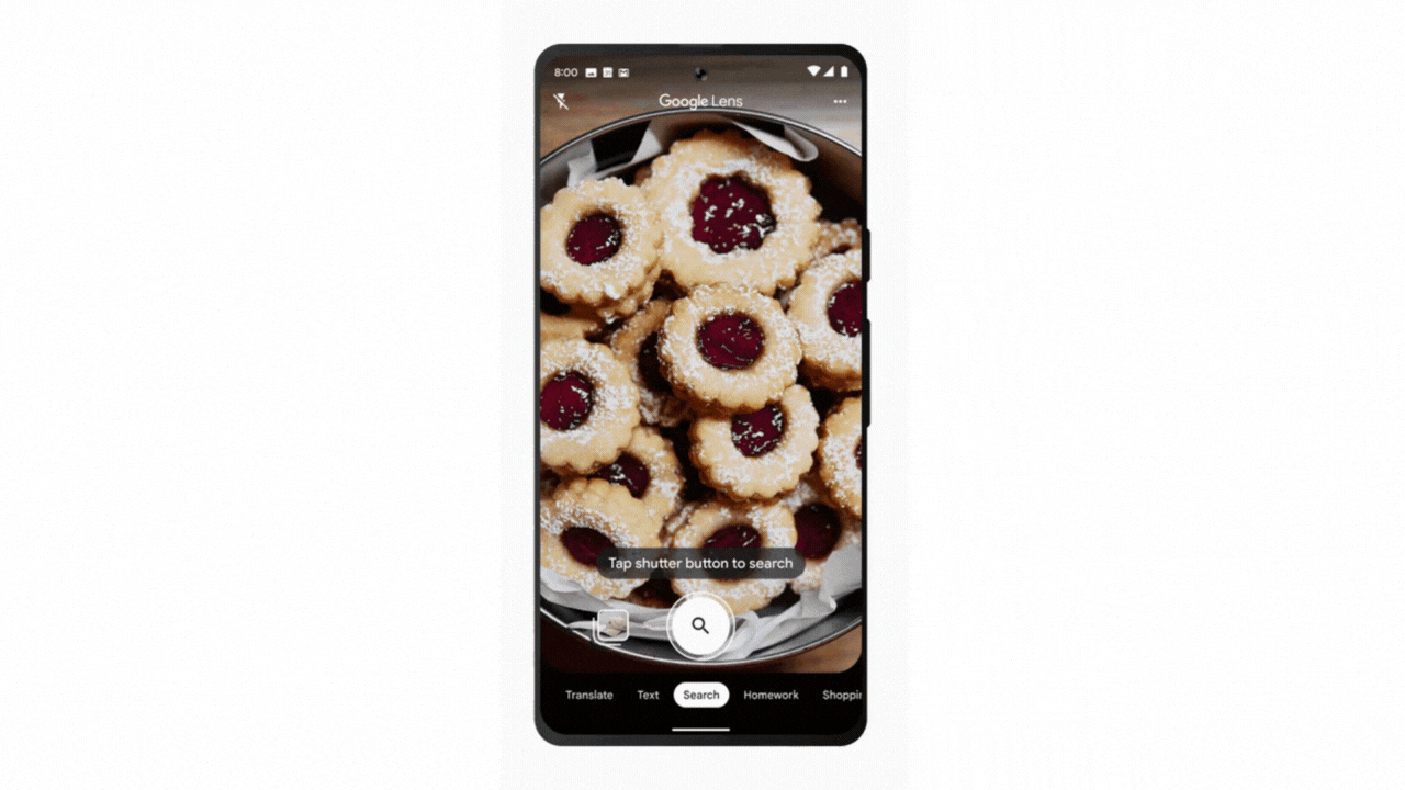Nowe funkcje AR Google Lens do wyszukiwania jedzenia