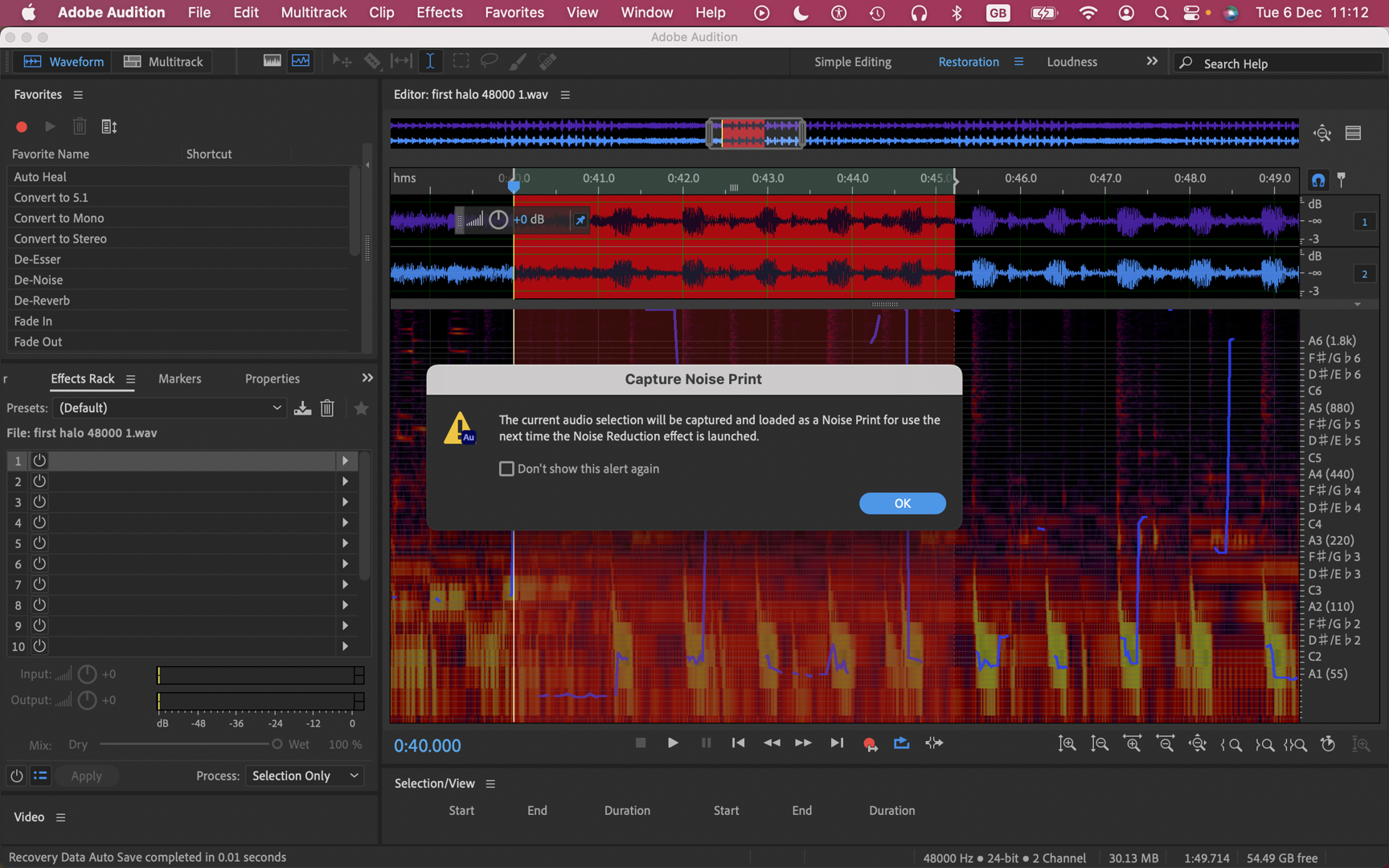 Edición de audio en Adobe Audition