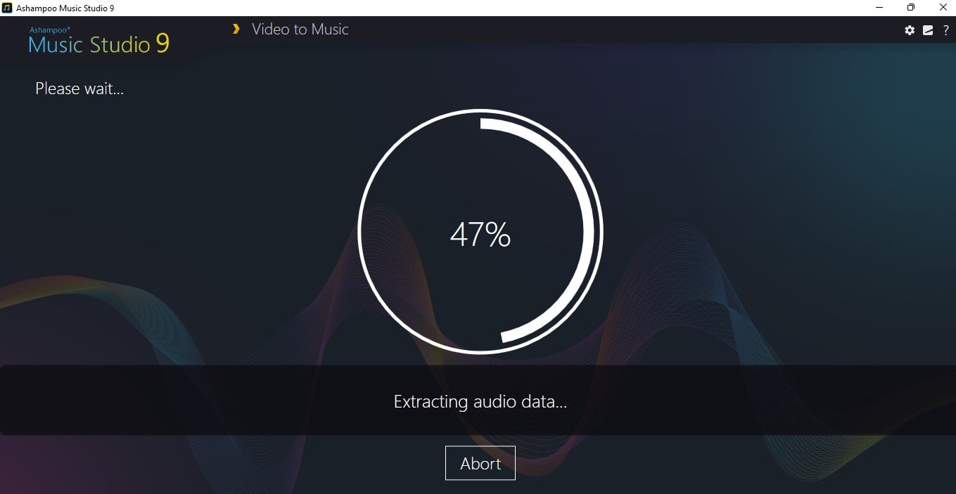 El software de edición de audio Ashampoo Music Studio 9 en acción