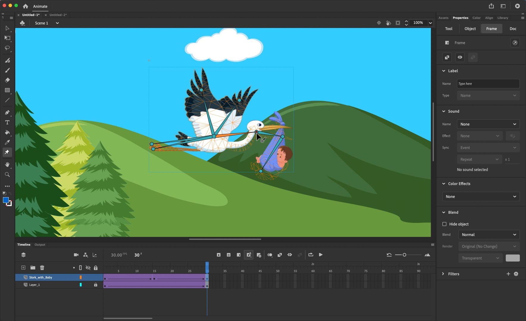 Software di animazione Adobe Animate in azione